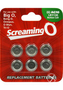 Screaming O Batteries Ag10 Lr1130 Button Cell 6 Pack