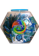 Trustex Lubricated Condoms Assorted Colors (288 Per Bowl)